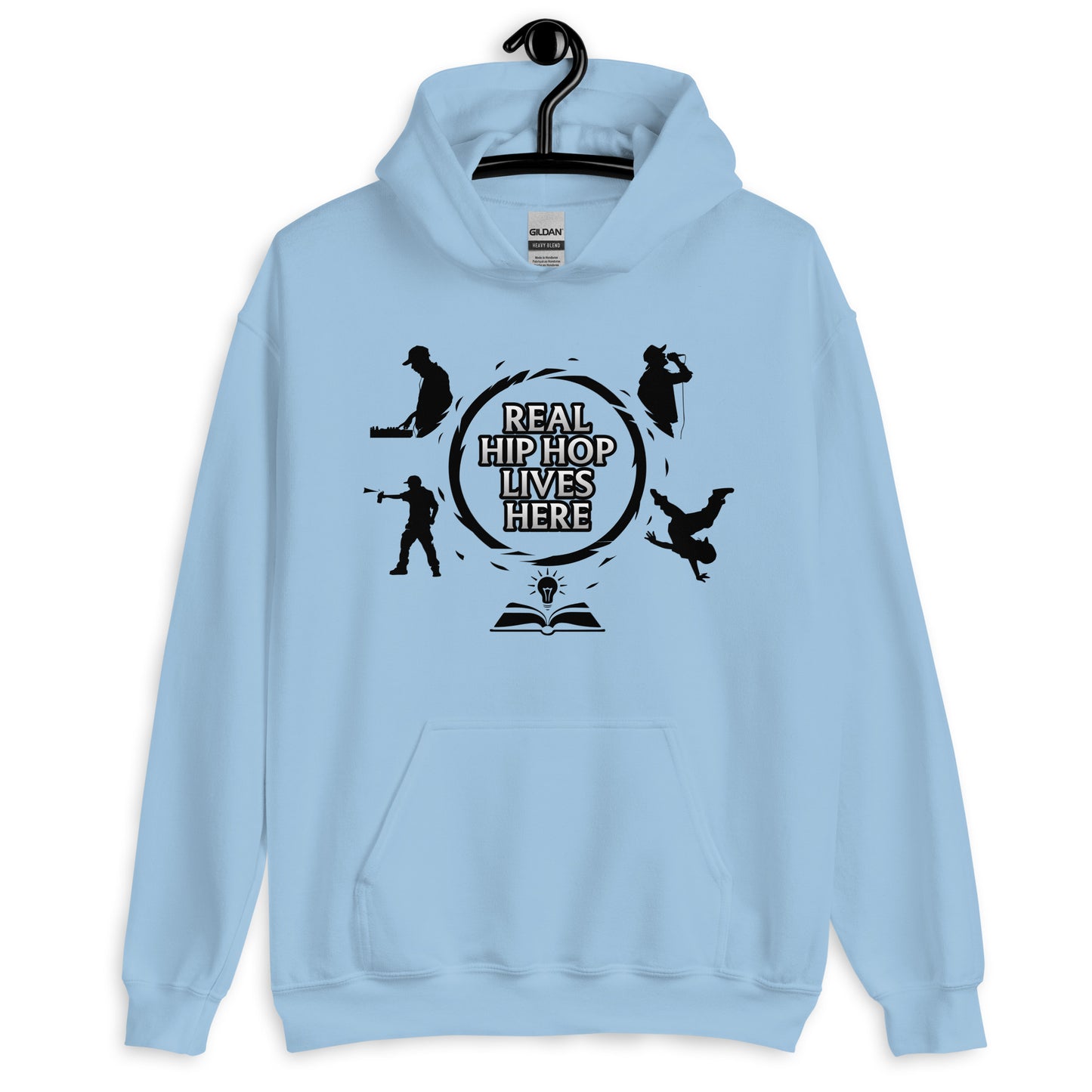 Real Hip Hop Lives Here Unisex Hoodie
