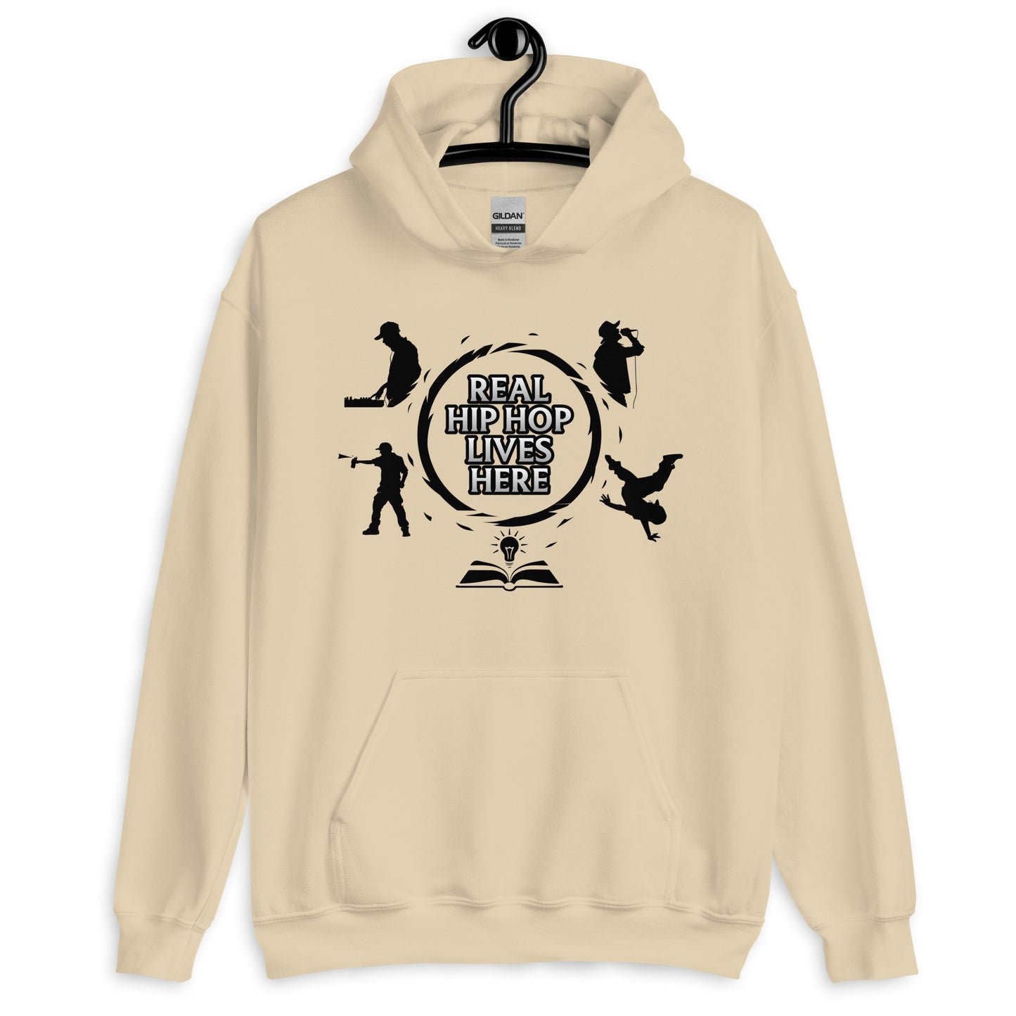 Real Hip Hop Lives Here Unisex Hoodie