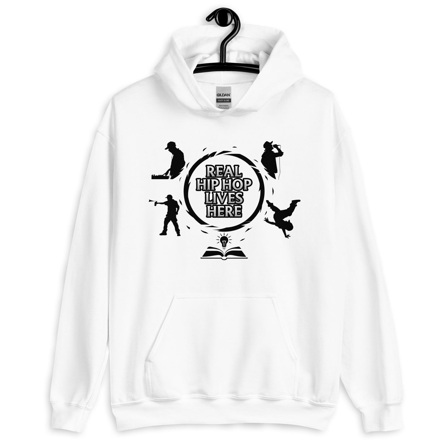 Real Hip Hop Lives Here Unisex Hoodie
