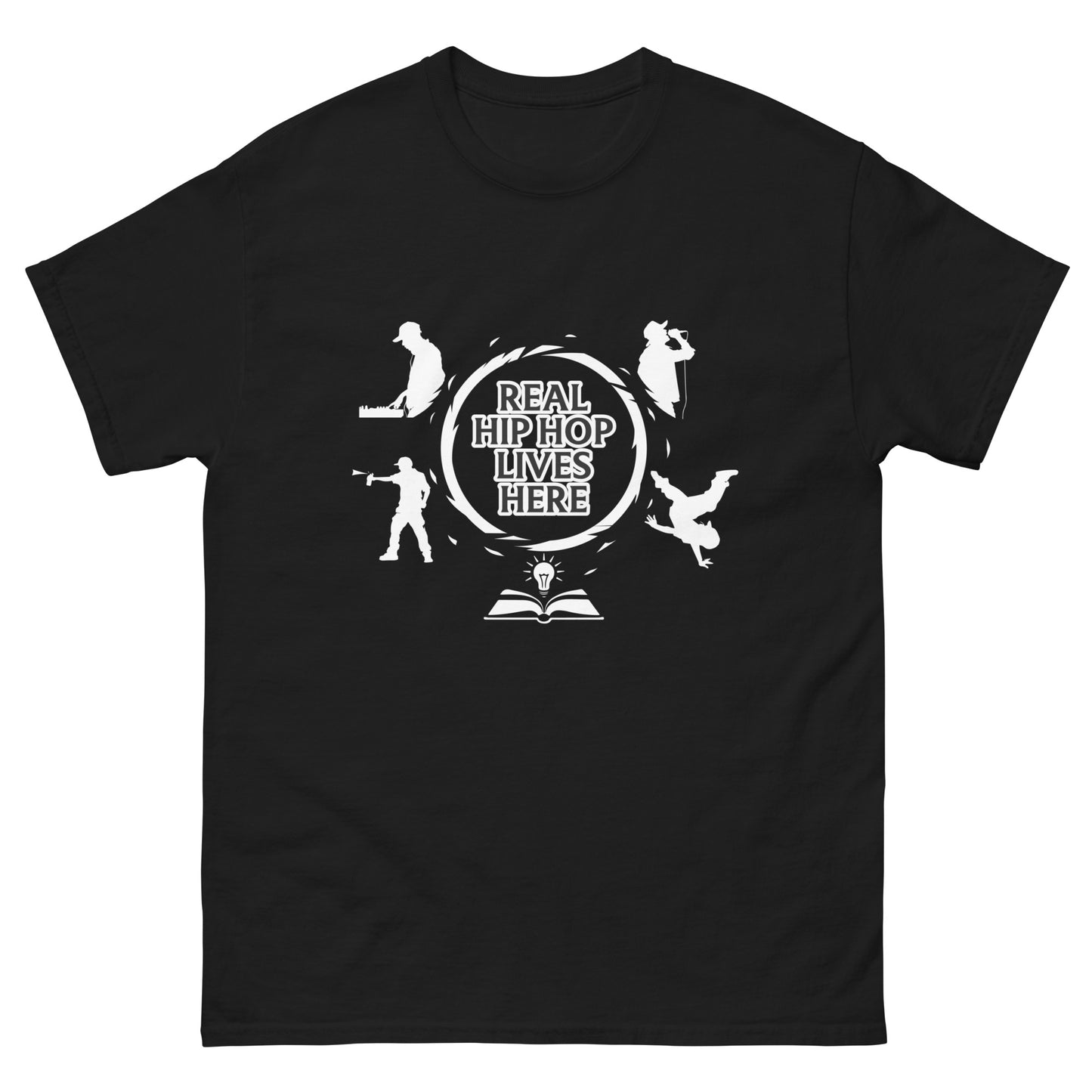 Real Hip Hop Lives Here Unisex classic tee