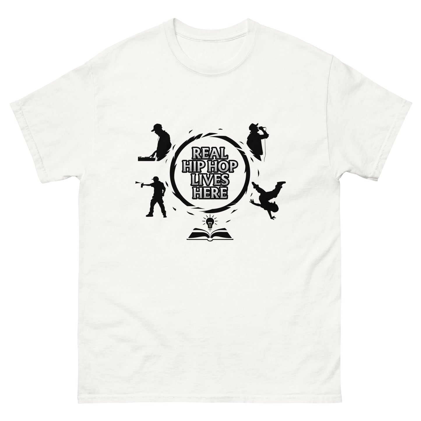 Real Hip Hop Lives Here Unisex classic tee