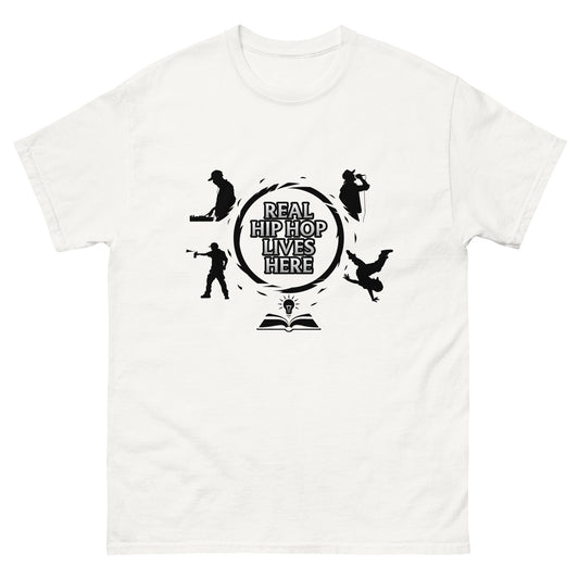 Real Hip Hop Lives Here Unisex classic tee